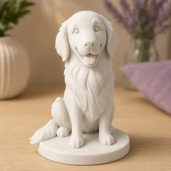 White dog figurine