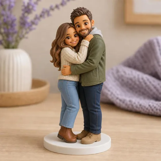 Stylised figurine preview of the couple